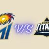 mumbai indians vs gujarat titans timeline